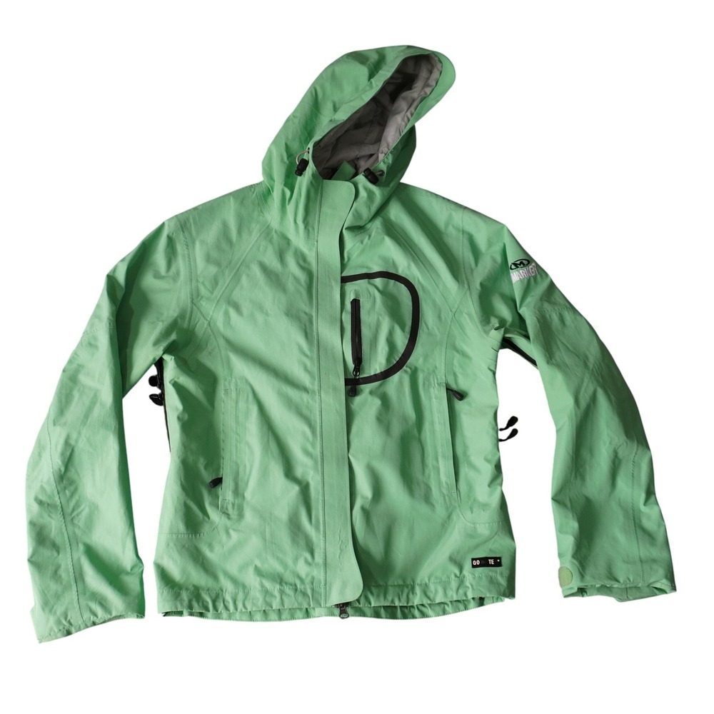 Marker Gore-Tex Hooded Ski Jacket Women's Size‎ 8 Waterproof Windproof Green